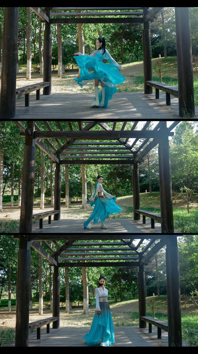 周洁琼水墨古风造型又美又飒写真