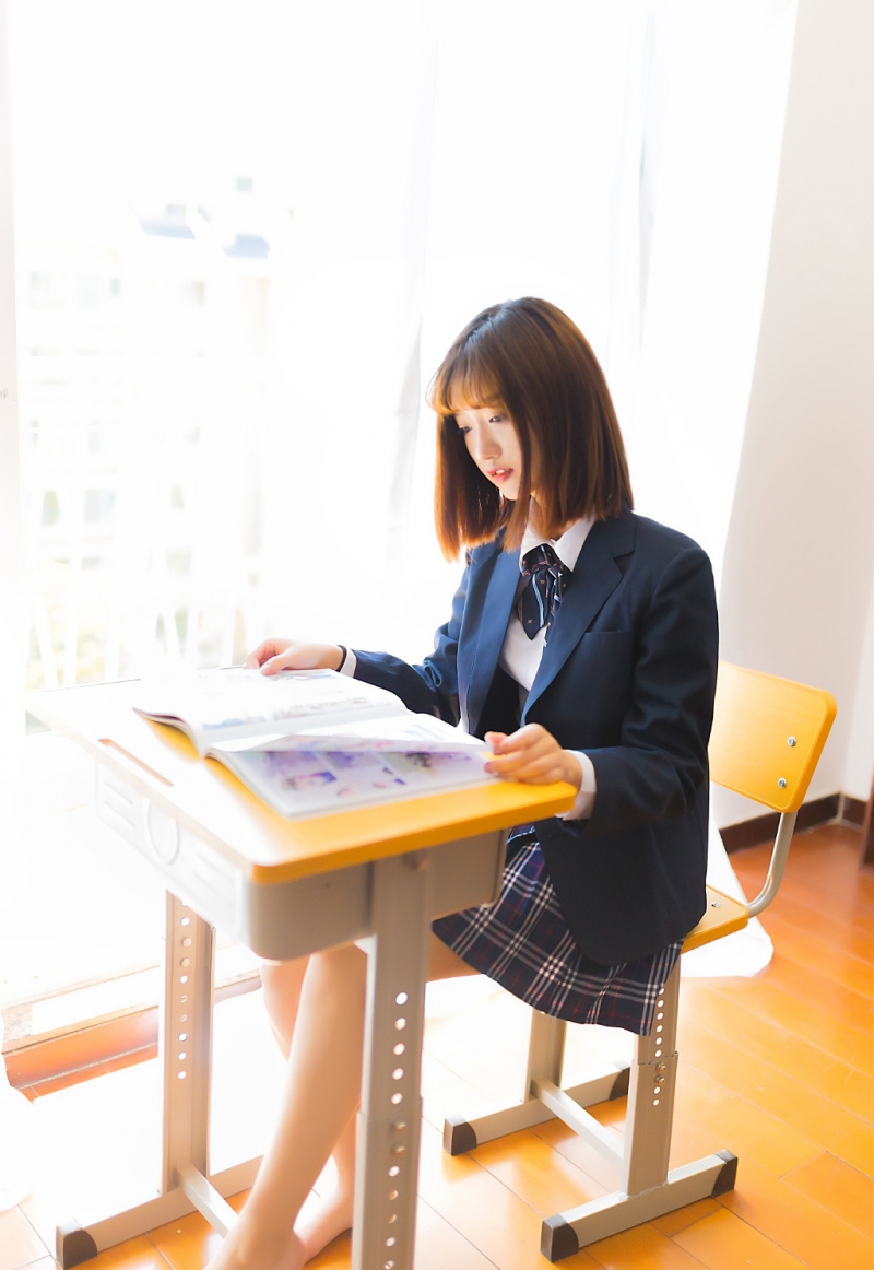 JK制服美女学生妹清纯动人精选图片